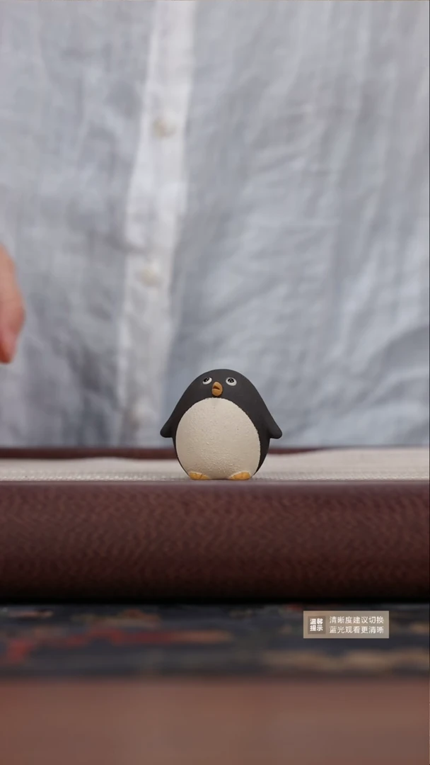 茶壶紫砂紫砂茶宠 企鹅茶宠