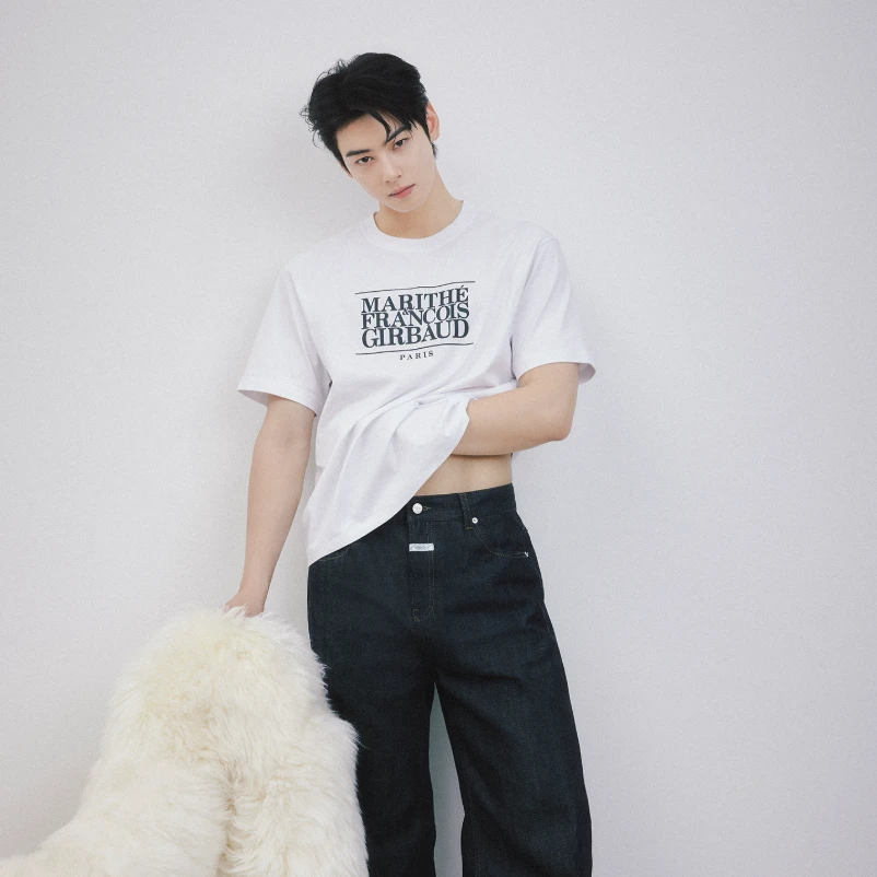 MARITHE休闲舒适圆领短袖T恤夏季简约百搭基础男女同款M25MTS002