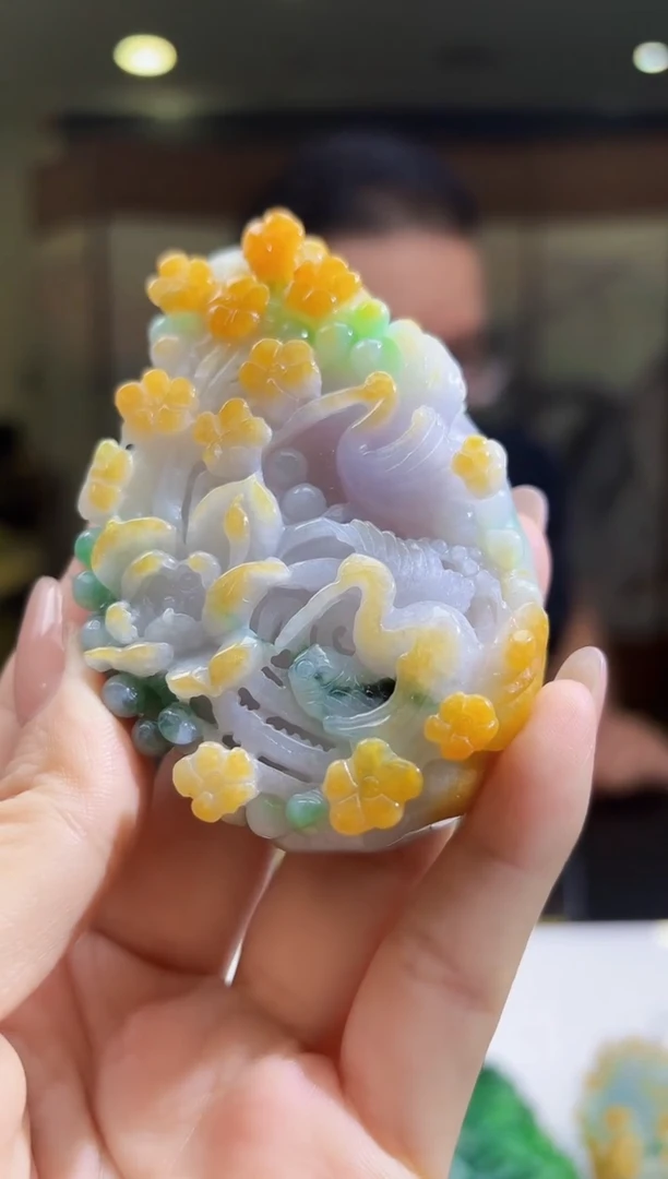 定制翡翠未镶嵌03/0705/Y/花