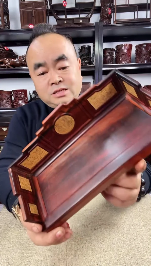 木老李红木工艺品706瑕疵