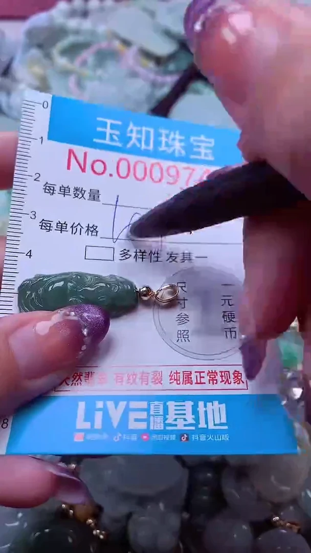 翡翠未镶嵌吊坠(不含链)9747