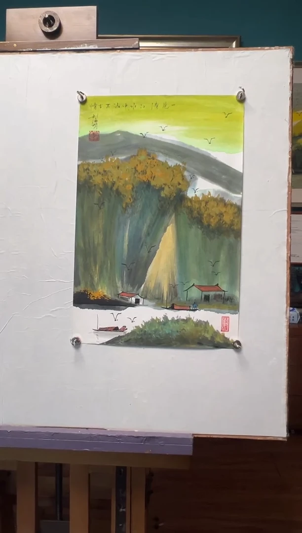 国画刘海明-2.7平尺-国画作品