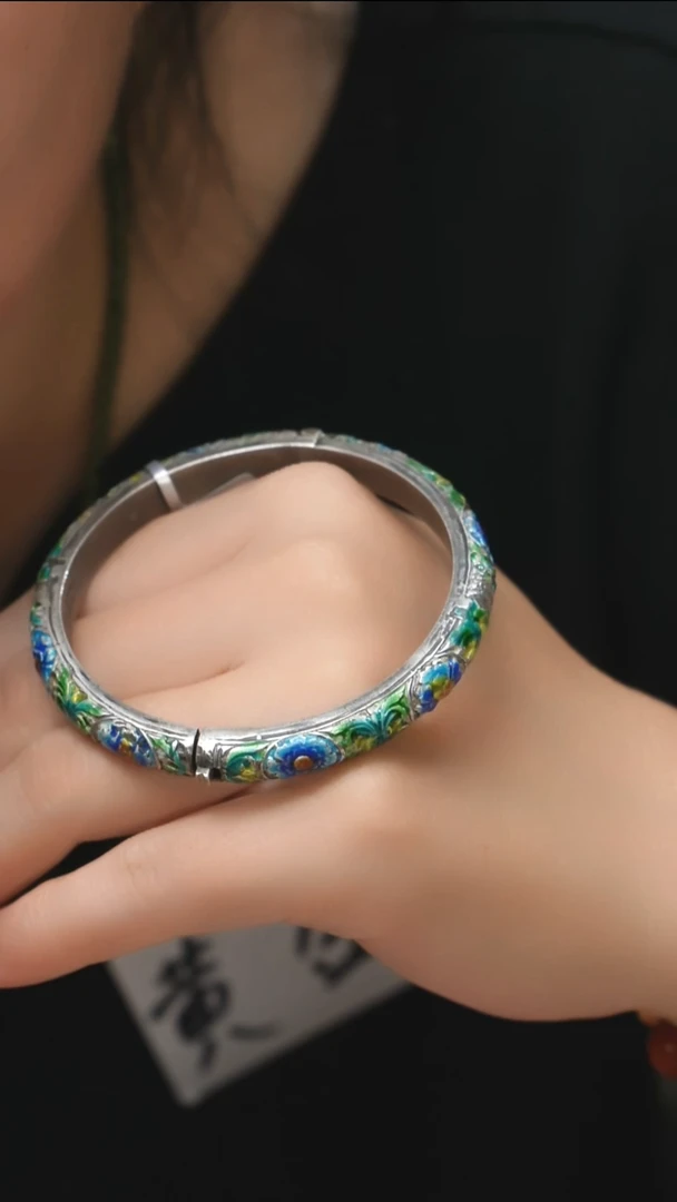 无925银珠宝奇石手镯