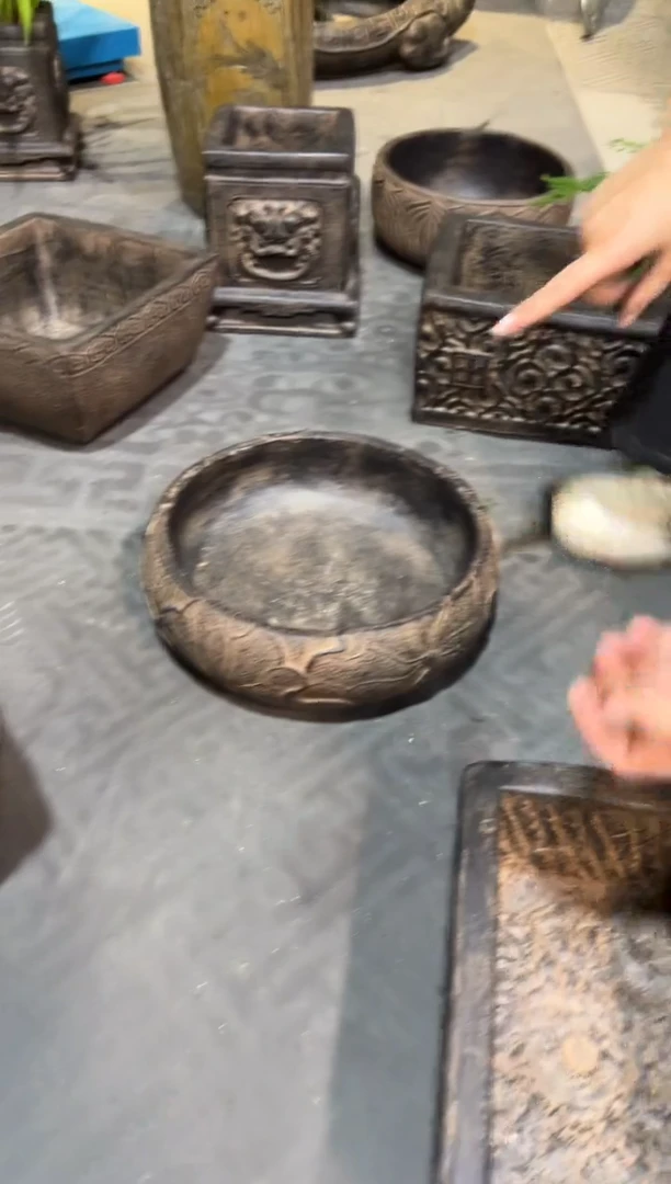 陶土【火山泥】荷韵盆