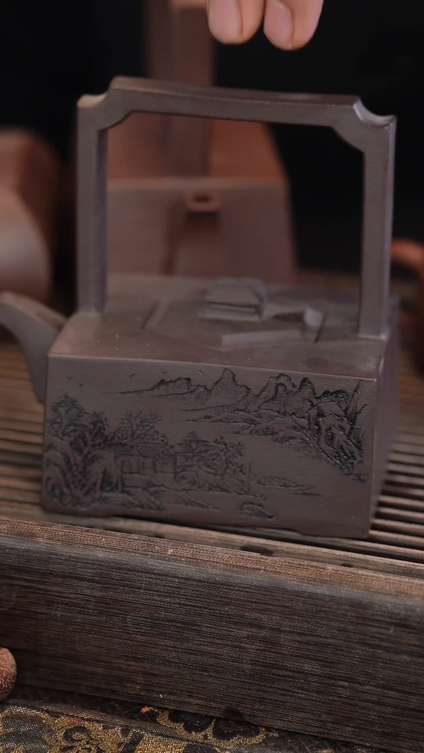 茶壶紫砂原矿手工制作