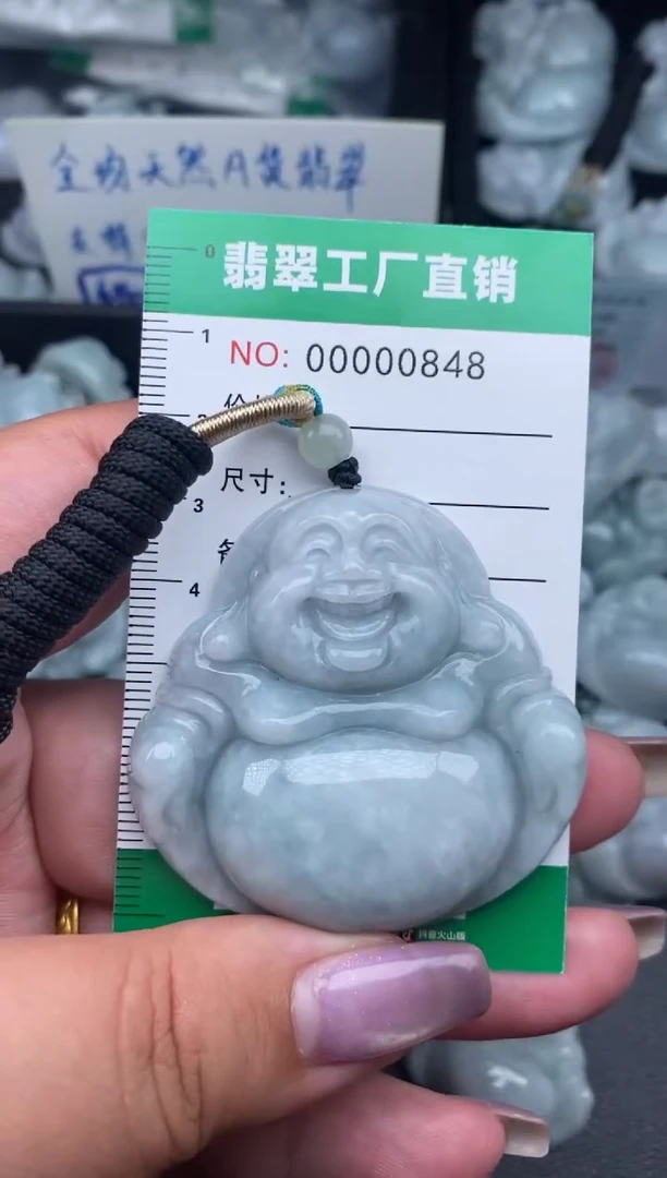 翡翠未镶嵌颈饰0848