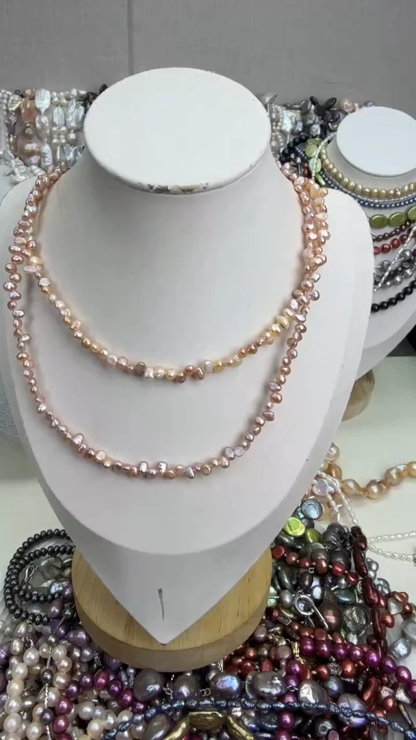 颈饰银S925镶嵌淡水珍珠1