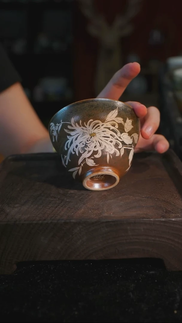 杯子等烟雨陶瓷手作主人杯330