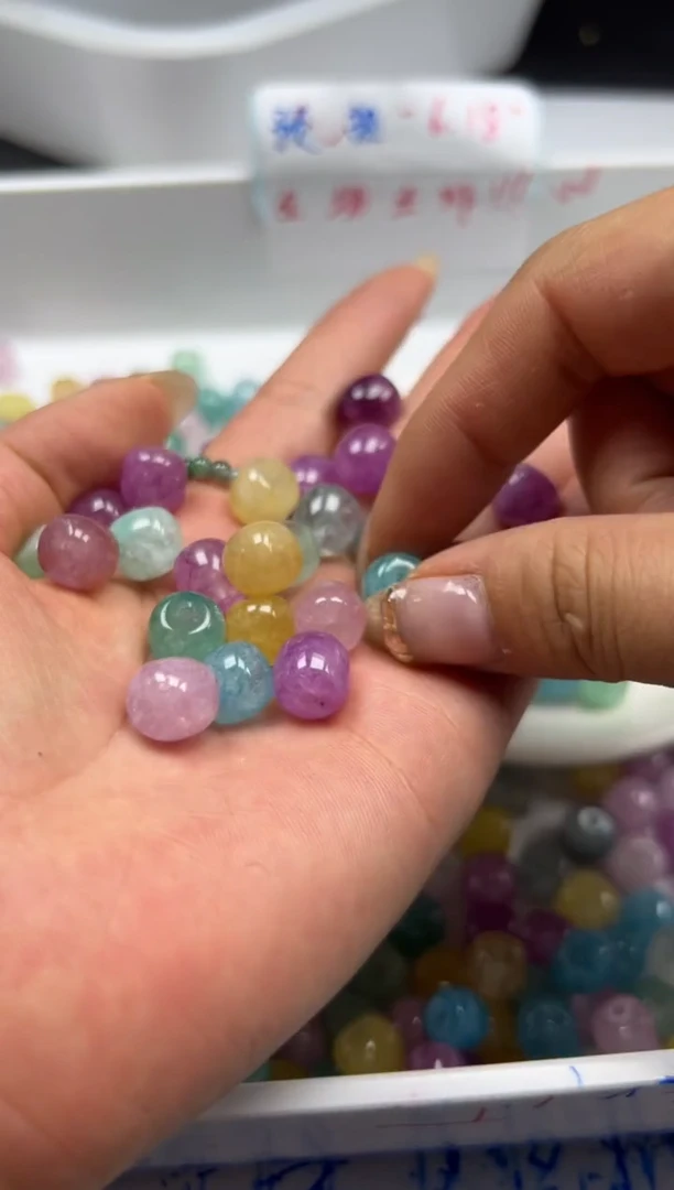 未镶嵌颈饰碧玺w2504彩虹碧玺老型10*9mm10颗