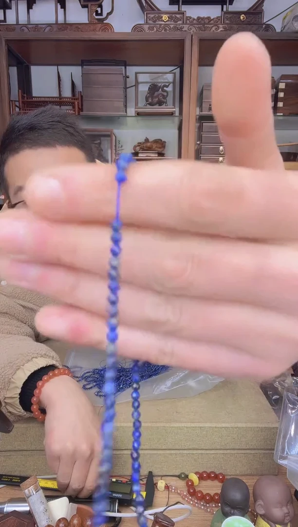 【闪购商品】乌木类书架211青菱形珠子长链