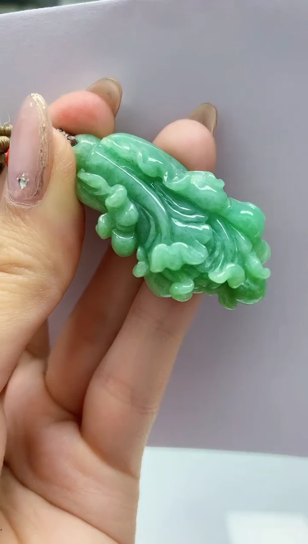 【闪购商品】定制翡翠未镶嵌4852jw-毛货挂件82