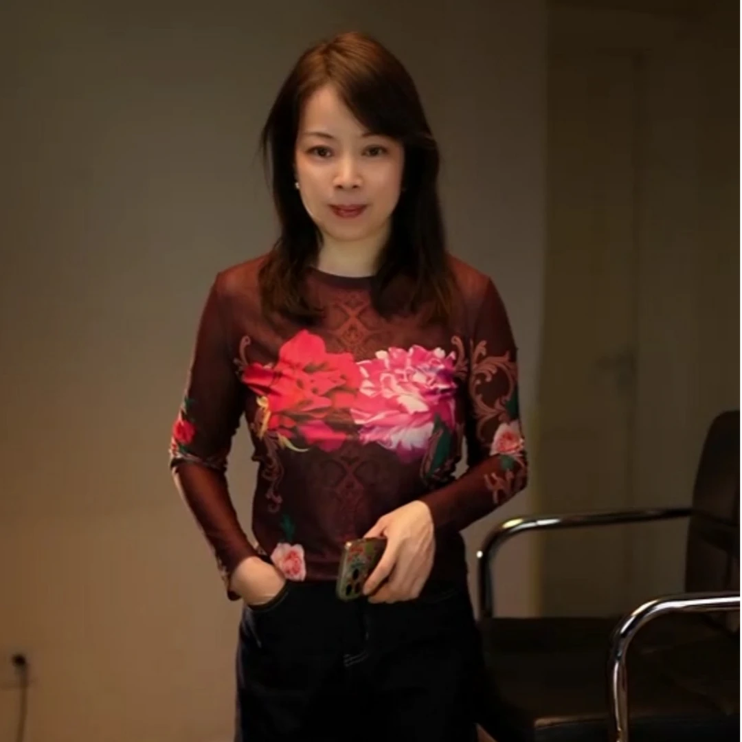 【神龙】春夏新款网纱上衣面料柔软舒适修身显白显年轻优雅大气8002