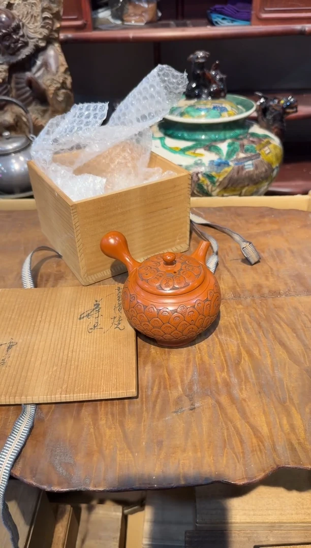 壶堂雪堂侧把壶啊