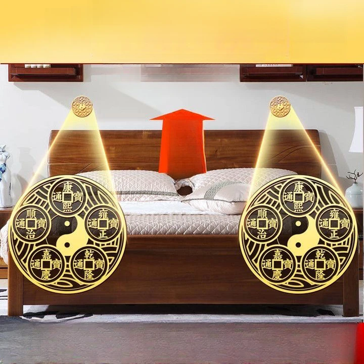 窗户隐形五帝钱贴纸