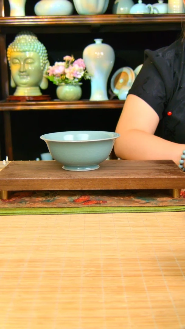 瓷片仿古大碗全手工不完美