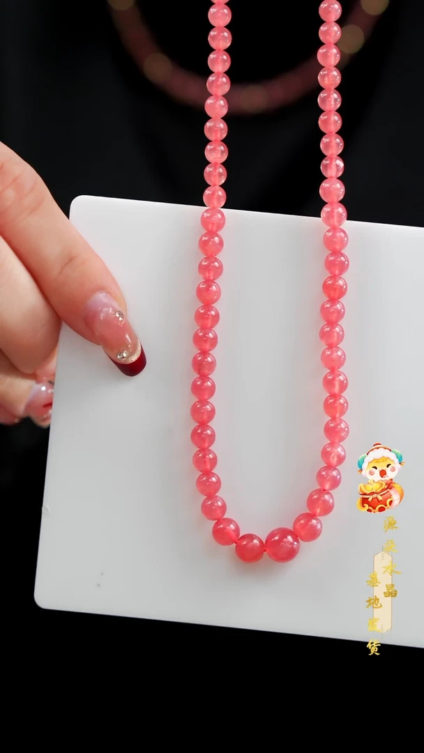 【闪购商品】菱锰矿（红纹石）塔链未镶嵌高货塔链