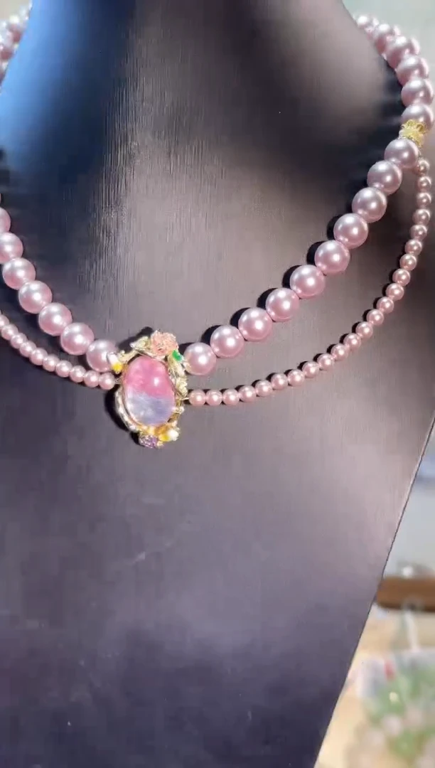 未镶嵌项链拼合珍珠（马贝珠）g685多样性发货一件