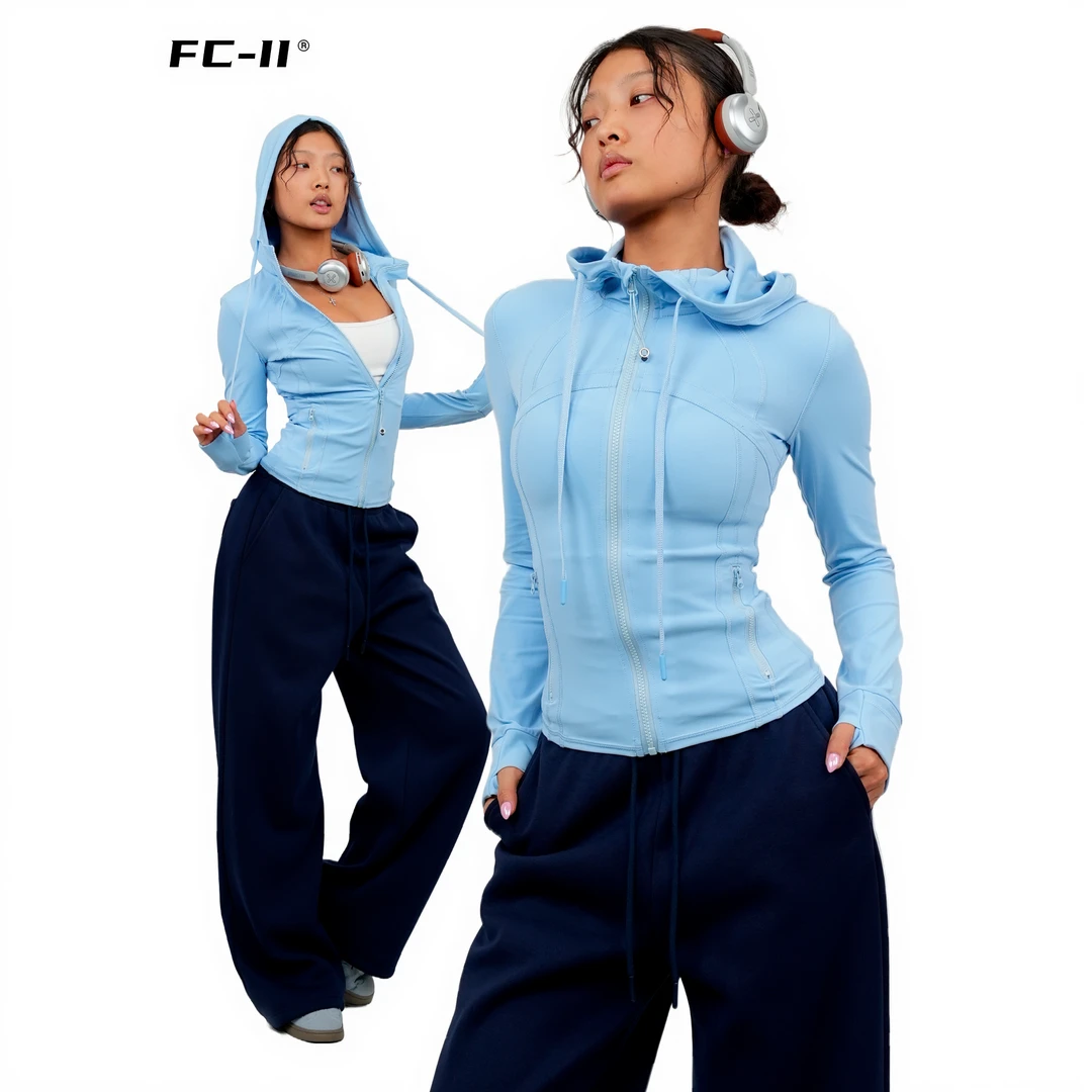 【Fcii】休闲运动女士连帽运动外套秋冬H5S3562