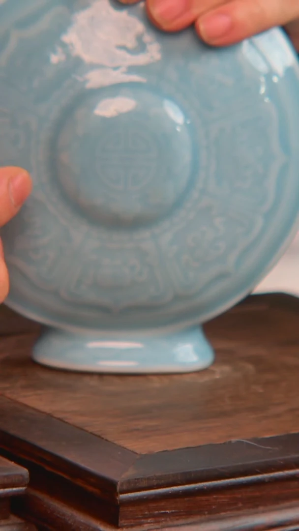 瓷央博文化交流瓷器抱月瓶