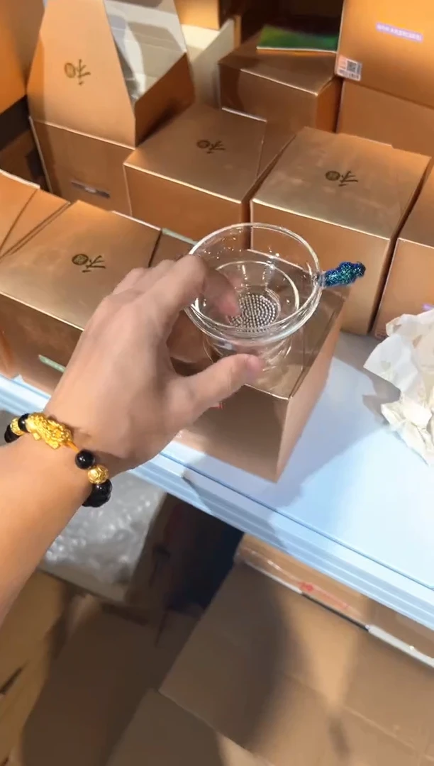 禾器-奉珠茶漏激光款-宝蓝金