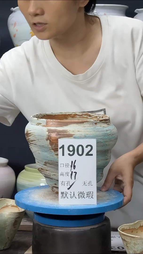 景德镇花盆默认微瑕1902