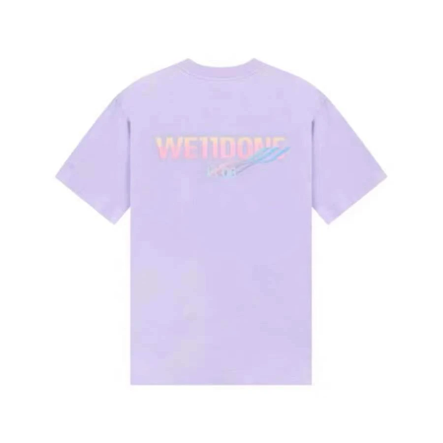 WE11 DONE 女士紫色短袖T恤衫 WD-TT3-23-889- U- PP PURPLE