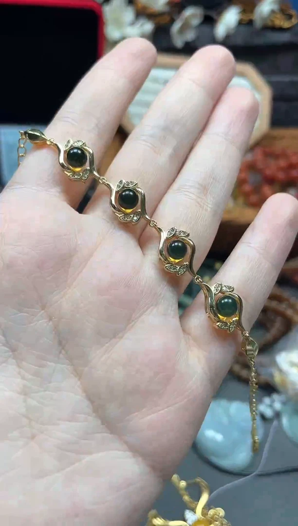 手链蓝珀未镶嵌多样性发货拍一发一