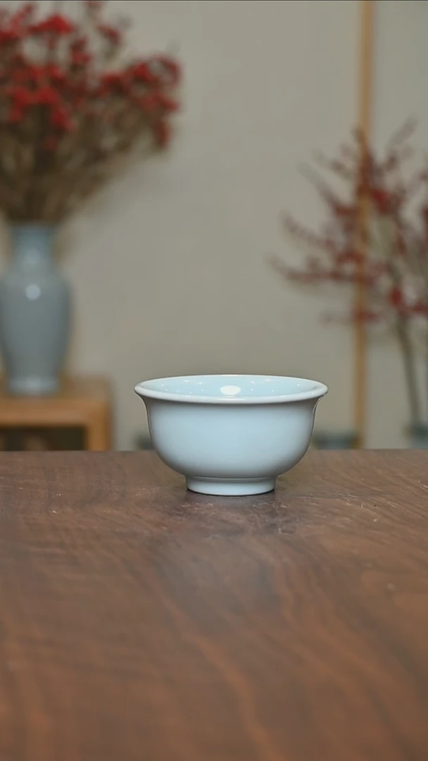 【闪购商品】其他手拉压手杯 天青釉 朱晓辉款