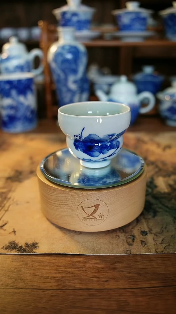 10景德镇手工手绘茶具