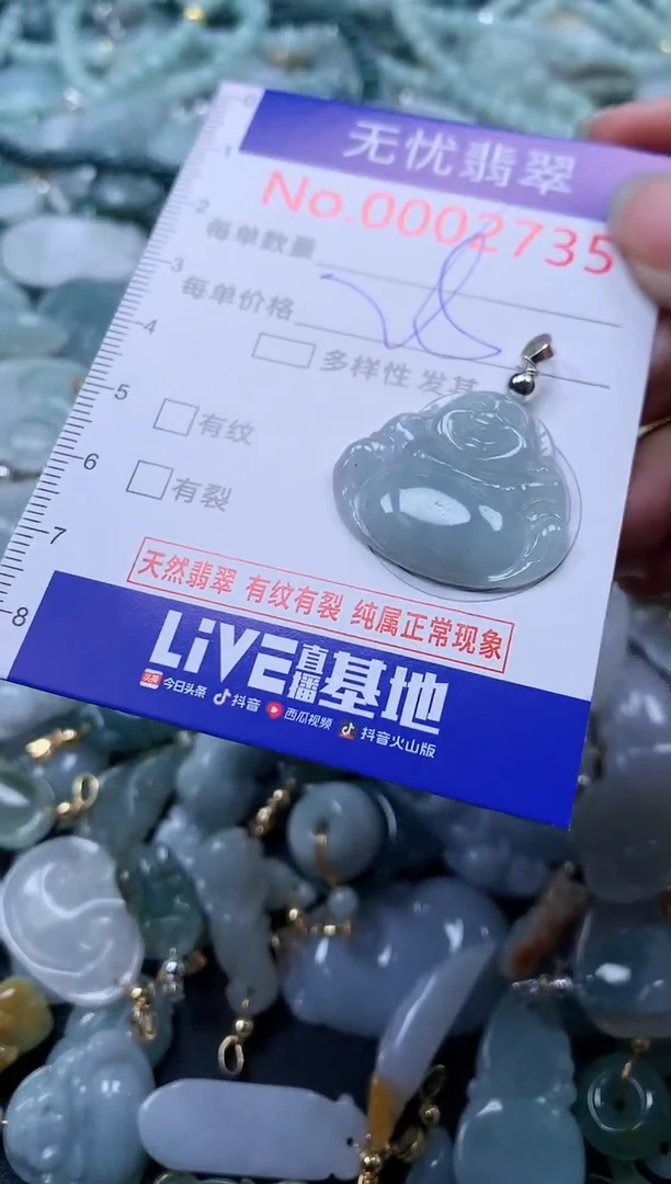 翡翠未镶嵌吊坠(不含链)2735