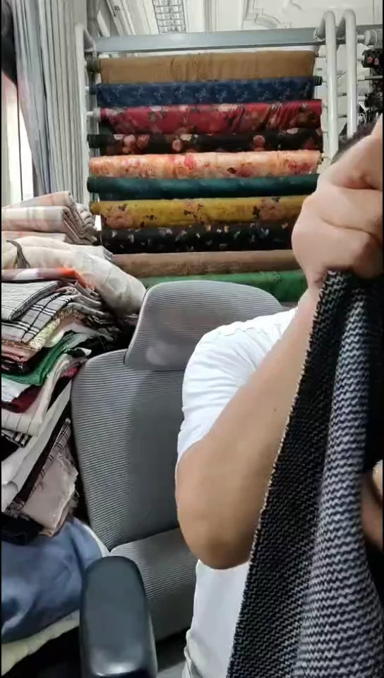 黑银灰阶梯花纹双面布料