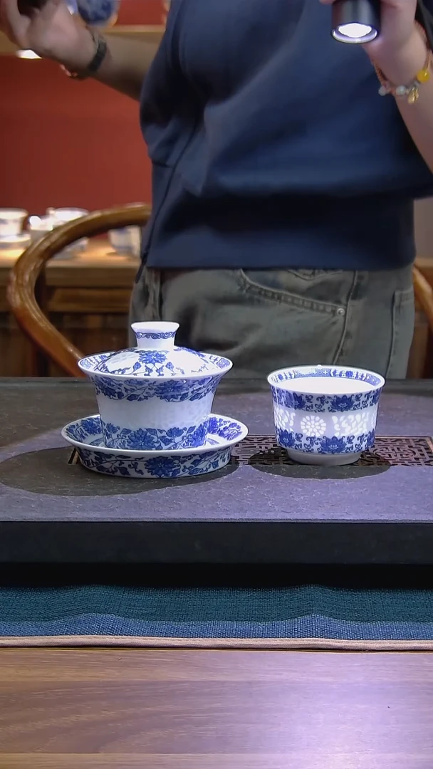 G****o 简装家用款2件套 白瓷陶瓷茶具