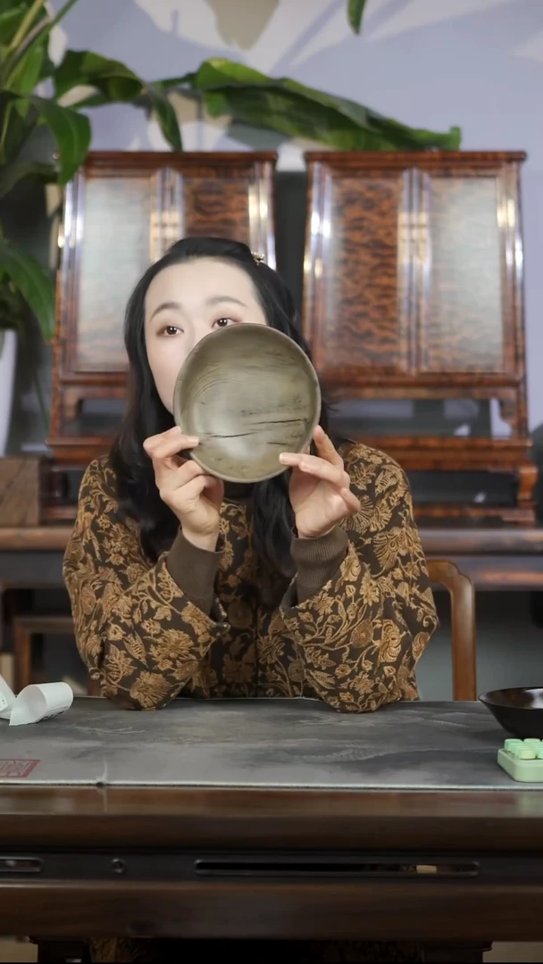 金丝楠原木精工坚果盘229