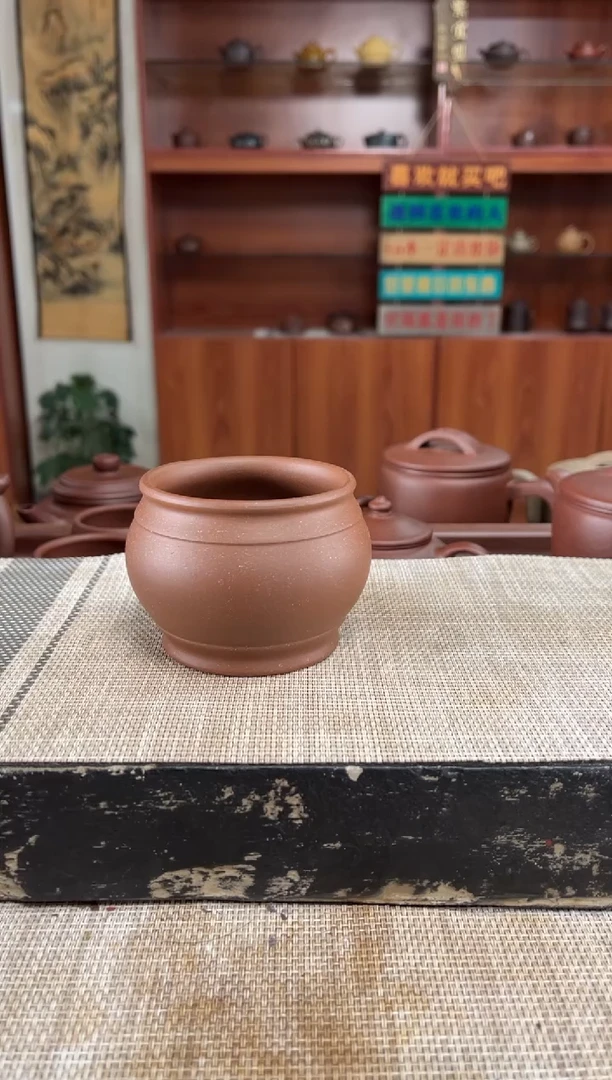 茶杯紫砂段泥鼓杯主人光杯泡沫装