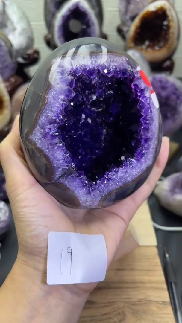 未镶嵌大型摆件（非配饰）紫晶19号龙蛋