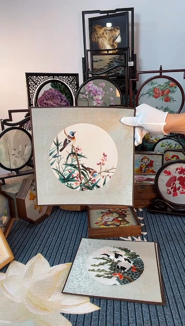 刺绣纯手工苏绣双面绣绣布