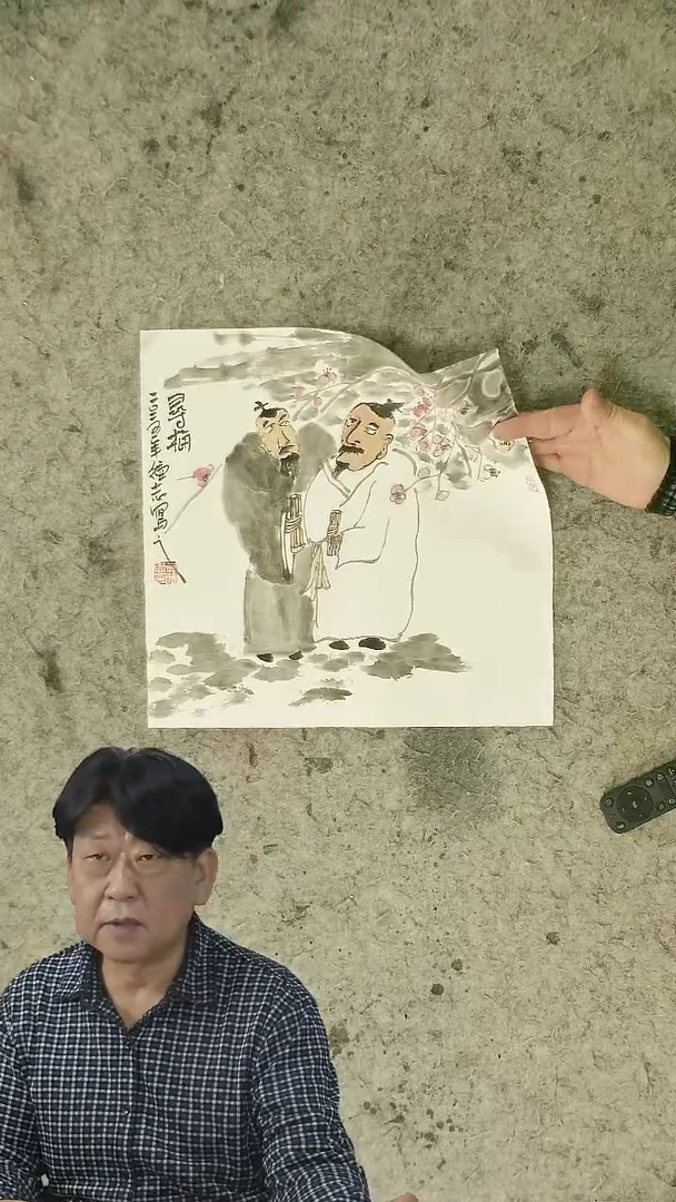 国画温德志老师 国画 禅意小品  40*40cm