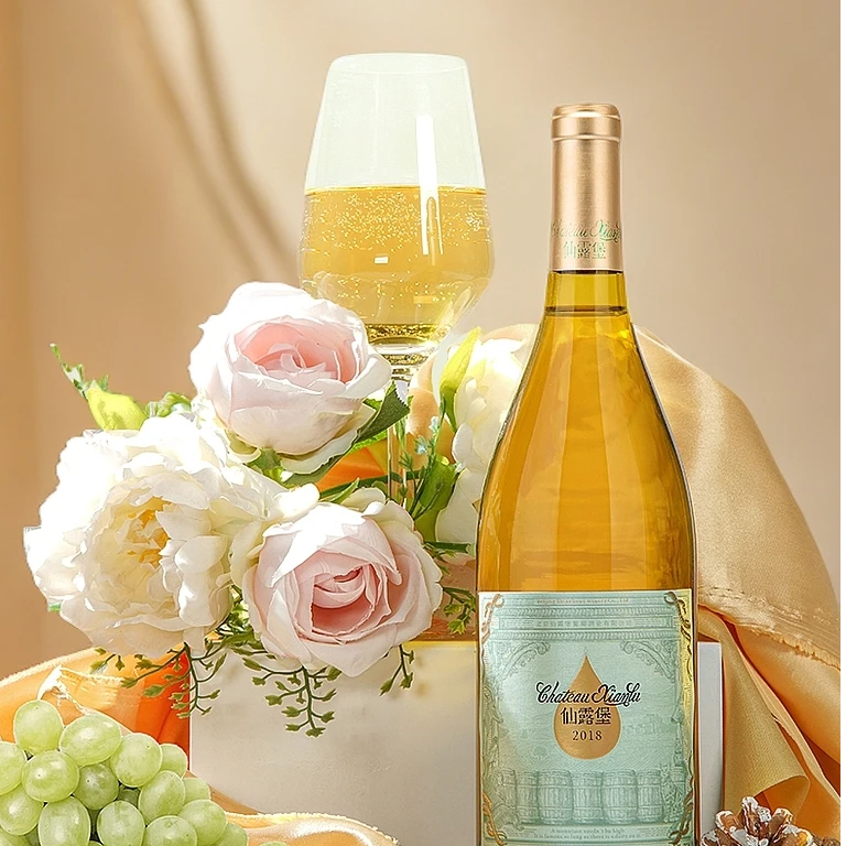 仙露堡2018霞多丽干白葡萄酒750ml酒精度15度北京酒庄
