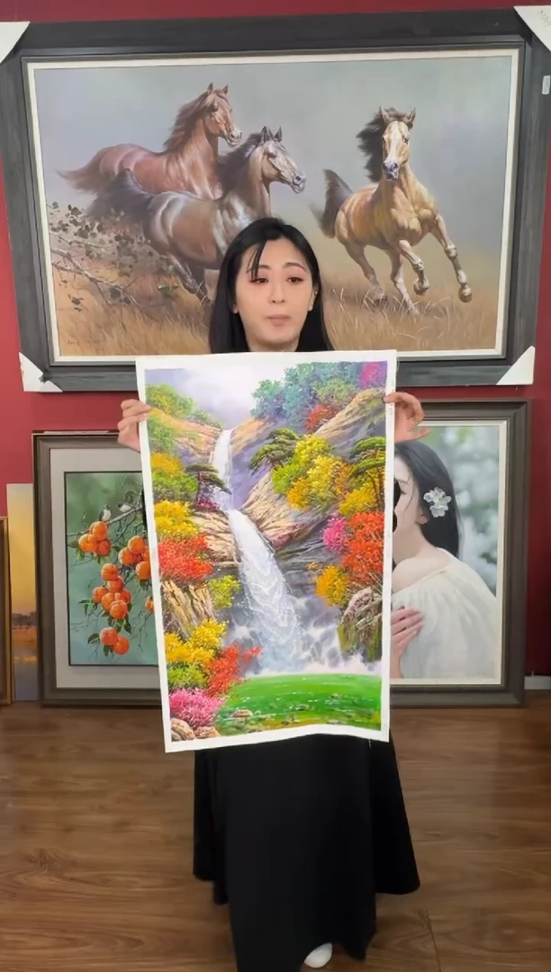 油画【30号】约50*70cm丨朝鲜原创纯手绘孤品油画丨顺丰包邮