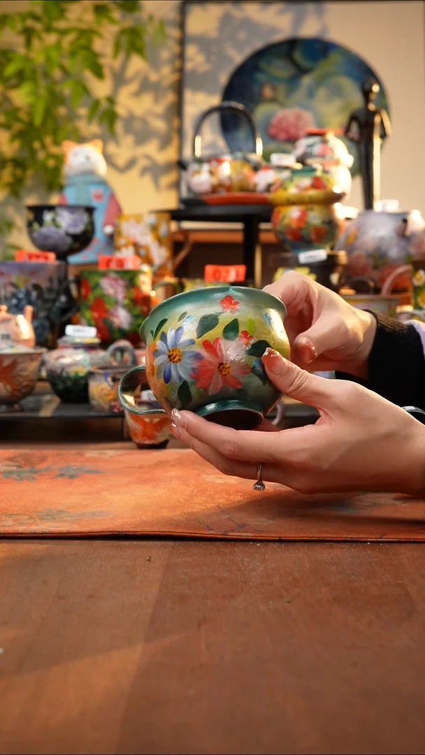 瓷片景德镇手工手绘882