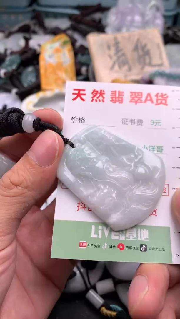 翡翠未镶嵌吊坠(不含链)1