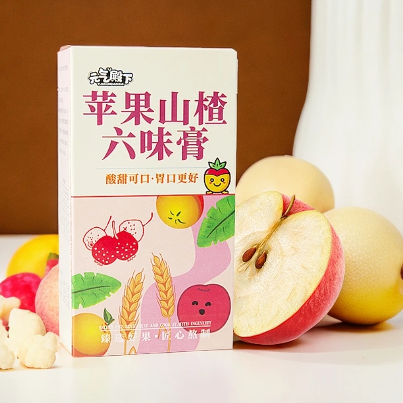 苹果山楂六味膏天然食材酸甜可口膏方独立瓶装小孩肠胃山楂膏
