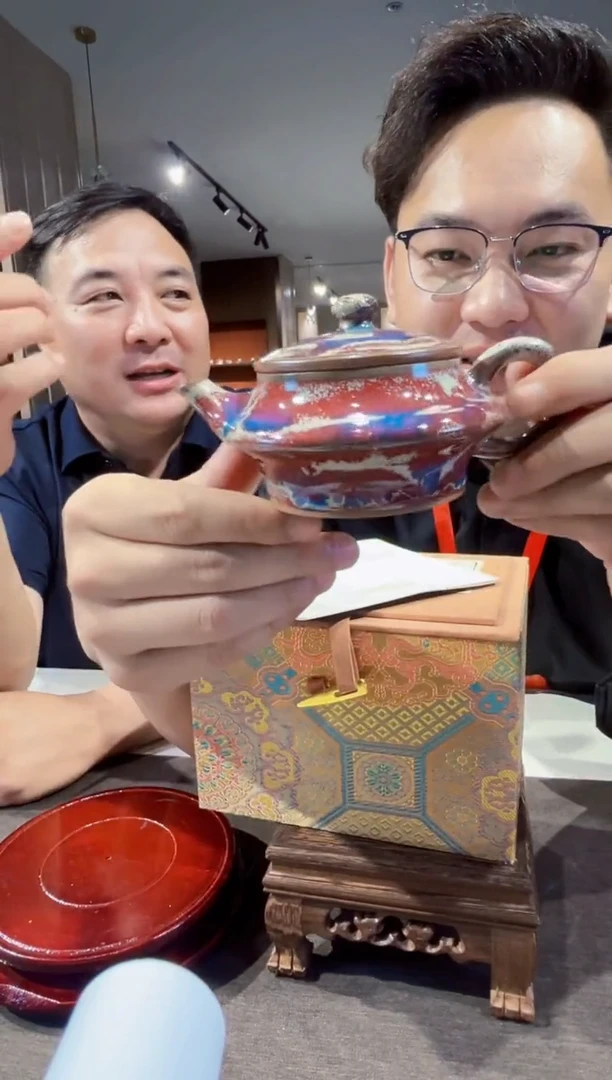 盖碗景德镇陶瓷瓷博会钧瓷专场043