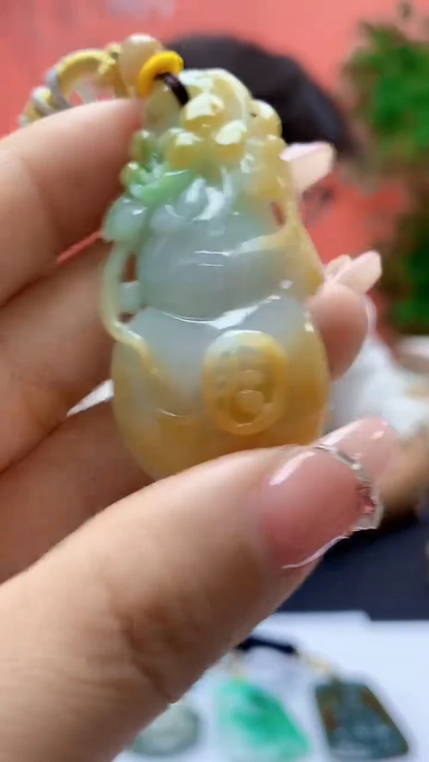 未镶嵌定制翡翠4688ty-毛货挂件46