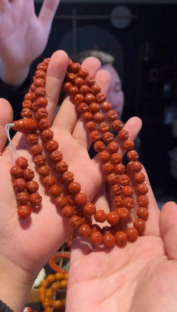 【闪购商品】南红玛瑙手串未镶嵌9+108(弥勒)