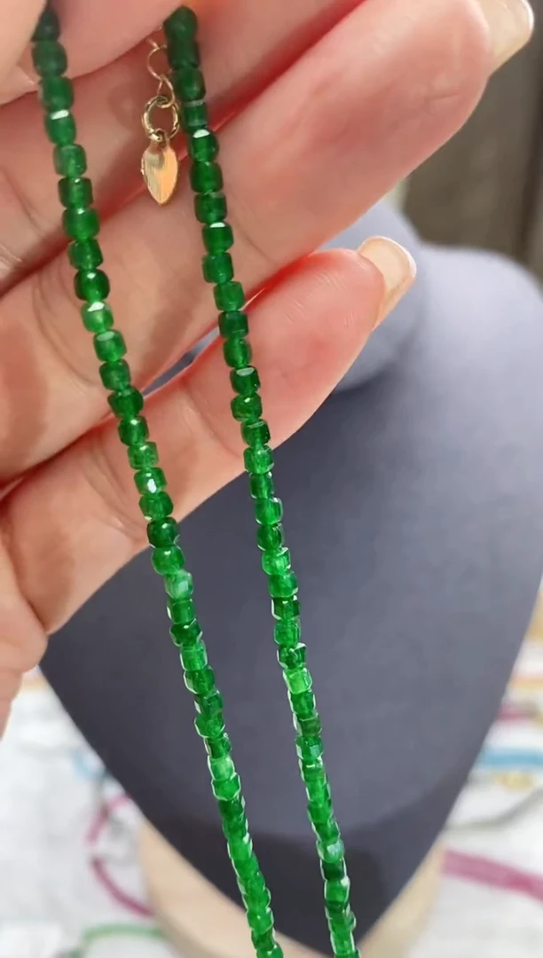 【闪购商品】祖母绿颈饰14K金镶嵌诗颜甄选珠宝SYZB99