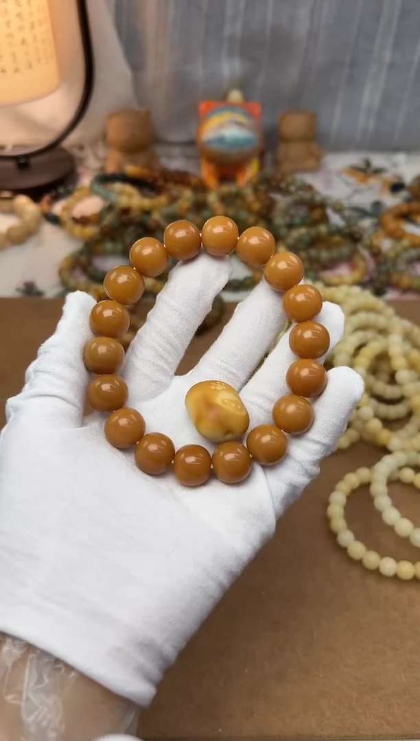 菩提根/象牙果手串14.7干磨糖油粑粑0302+牙果一颗