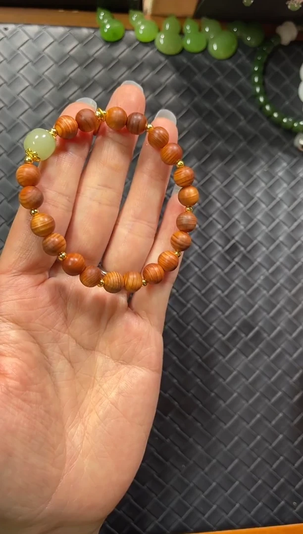 柏木（崖柏）其他±8mm崖柏DIY单圈手串多样性发一