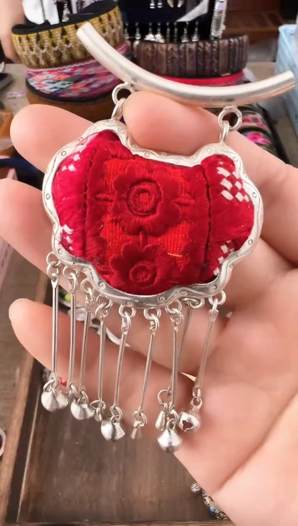 织绣艺枝独绣老绣饰品126