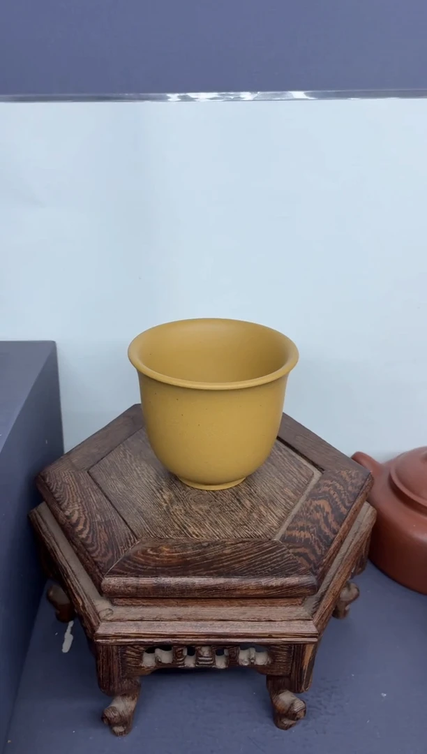 茶壶紫砂黄金段 玉兰杯